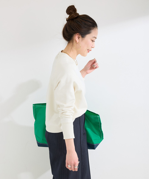 B.C STOCK（ベーセーストック）の「ウォッシャブル / シリコンロゴスウェット（スウェット・レディース・レッド/ホワイト/チャコールグレー・FREE）」の16枚目の写真