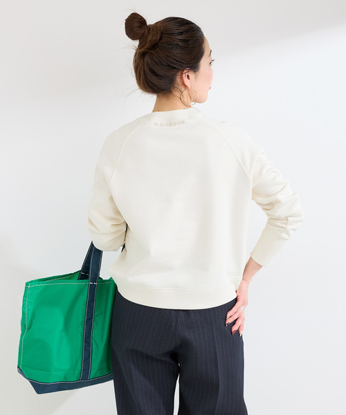 B.C STOCK（ベーセーストック）の「ウォッシャブル / シリコンロゴスウェット（スウェット・レディース・レッド/ホワイト/チャコールグレー・FREE）」の17枚目の写真