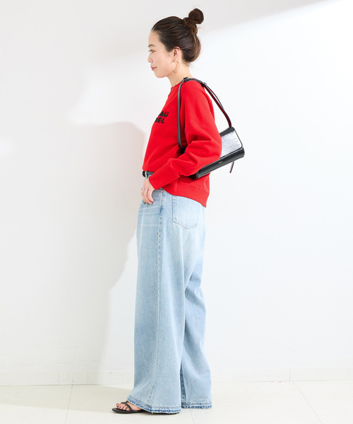 B.C STOCK（ベーセーストック）の「ウォッシャブル / シリコンロゴスウェット（スウェット・レディース・レッド/ホワイト/チャコールグレー・FREE）」の20枚目の写真