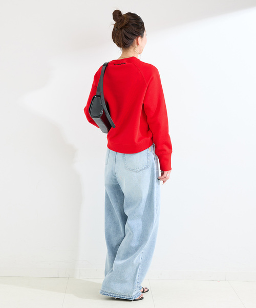 B.C STOCK（ベーセーストック）の「ウォッシャブル / シリコンロゴスウェット（スウェット・レディース・レッド/ホワイト/チャコールグレー・FREE）」の21枚目の写真