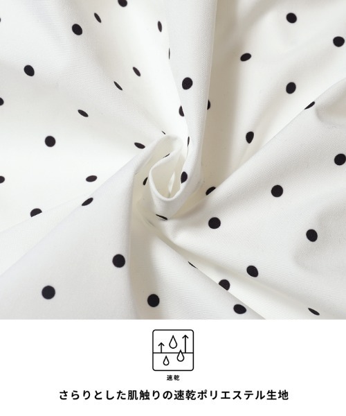 coca（coca）（コカ）の「バックリボンチュニック（チュニック・レディース・ドット/ブラック・L/M/S）」の3枚目の写真