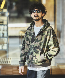 FREAK'S STORE（フリークスストア）の「ケミカルウォッシュ ショート丈ジップパーカー（パーカー）」