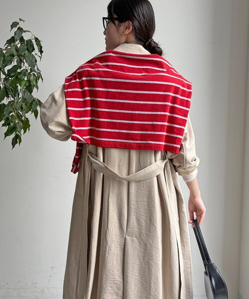 DouDou（ドゥドゥ）の「【WEB限定】スウェードライクトレンチコート（その他アウター・レディース・ベージュ/モスグリーン・FREE）」の13枚目の写真