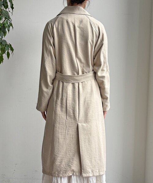 DouDou（ドゥドゥ）の「【WEB限定】スウェードライクトレンチコート（その他アウター・レディース・ベージュ/モスグリーン・FREE）」の16枚目の写真