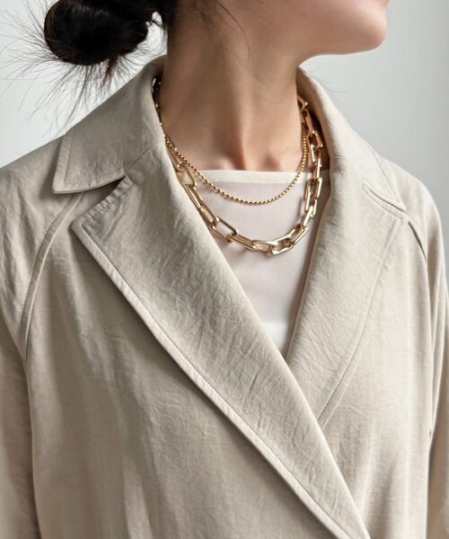 DouDou（ドゥドゥ）の「【WEB限定】スウェードライクトレンチコート（その他アウター・レディース・ベージュ/モスグリーン・FREE）」の19枚目の写真