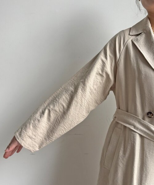 DouDou（ドゥドゥ）の「【WEB限定】スウェードライクトレンチコート（その他アウター・レディース・ベージュ/モスグリーン・FREE）」の20枚目の写真