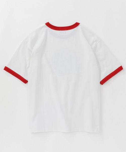 KAVU(カブー)の「KAVU/カブー HAVU Ringer Tee/ハブ リンガー Tシャツ(Tシャツ/カットソー・メンズ・ホワイト×レッド/ホワイト×グリーン/ホワイト×ネイビー・MEDIUM/LARGE)」の11枚目の写真