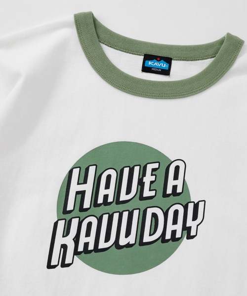 KAVU(カブー)の「KAVU/カブー HAVU Ringer Tee/ハブ リンガー Tシャツ(Tシャツ/カットソー・メンズ・ホワイト×レッド/ホワイト×グリーン/ホワイト×ネイビー・MEDIUM/LARGE)」の17枚目の写真