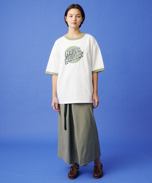 KAVU(カブー)の「KAVU/カブー HAVU Ringer Tee/ハブ リンガー Tシャツ(Tシャツ/カットソー・メンズ・ホワイト×レッド/ホワイト×グリーン/ホワイト×ネイビー・MEDIUM/LARGE)」の19枚目の写真