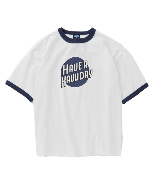KAVU(カブー)の「KAVU/カブー HAVU Ringer Tee/ハブ リンガー Tシャツ(Tシャツ/カットソー・メンズ・ホワイト×レッド/ホワイト×グリーン/ホワイト×ネイビー・MEDIUM/LARGE)」の20枚目の写真