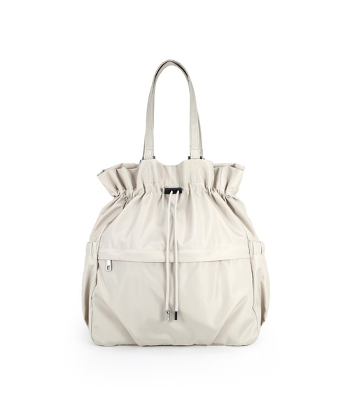 COLDE （コルデ）の「巾着リュックトートバッグ（トートバッグ・レディース・グレー/ブラック/アイボリー・FREE）」の9枚目の写真