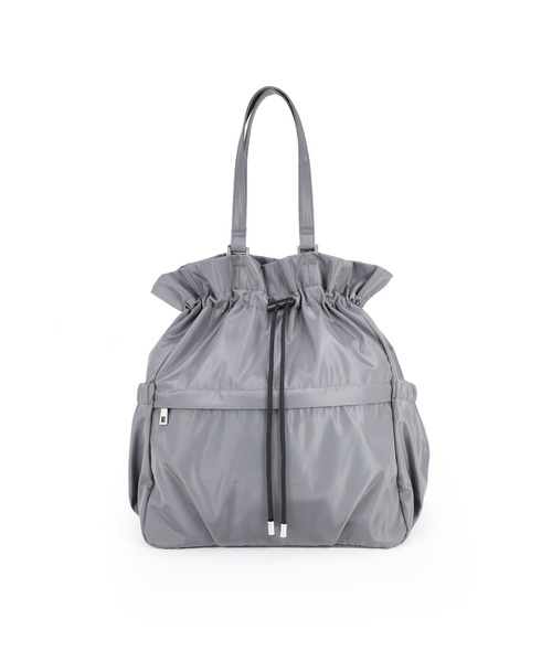 COLDE （コルデ）の「巾着リュックトートバッグ（トートバッグ・レディース・グレー/ブラック/アイボリー・FREE）」の11枚目の写真