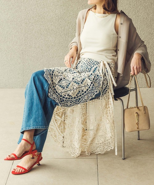 Gready Brilliant(グレディブリリアン)の「レース巻きスカート(スカート・レディース・アイボリー/ブラック・38)」の16枚目の写真