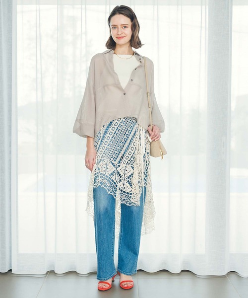 Gready Brilliant(グレディブリリアン)の「レース巻きスカート(スカート・レディース・アイボリー/ブラック・38)」の18枚目の写真