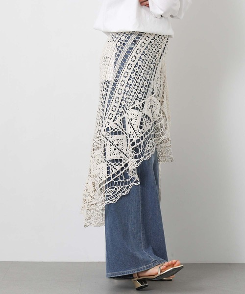 Gready Brilliant(グレディブリリアン)の「レース巻きスカート(スカート・レディース・アイボリー/ブラック・38)」の10枚目の写真