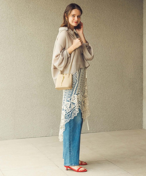 Gready Brilliant(グレディブリリアン)の「レース巻きスカート(スカート・レディース・アイボリー/ブラック・38)」の14枚目の写真