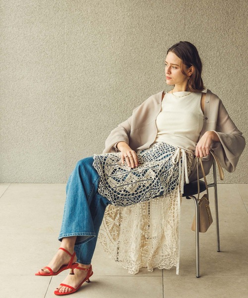 Gready Brilliant(グレディブリリアン)の「レース巻きスカート(スカート・レディース・アイボリー/ブラック・38)」の15枚目の写真