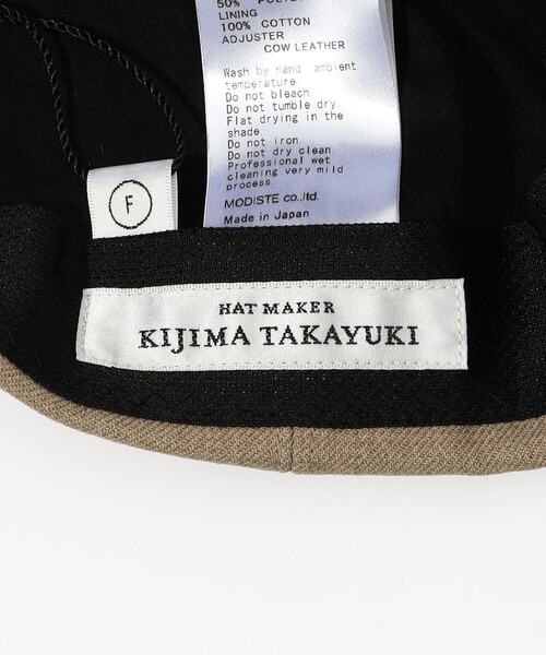 KIJIMA TAKAYUKI(キジマ タカユキ)の「KIJIMA TAKAYUKI 6PANEL CAP(キャップ・レディース・ブラック/グリーン・FREE)」の9枚目の写真