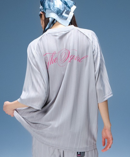 X-girl(エックスガール)の「SCRIPT LOGO BIG TEE(Tシャツ/カットソー・レディース・グレー/ブラック・S/M)」の8枚目の写真