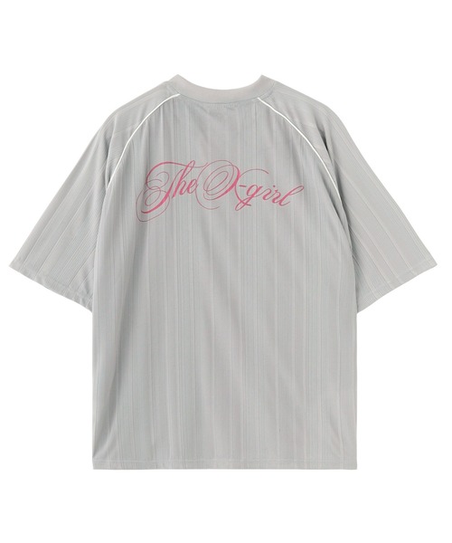 X-girl(エックスガール)の「SCRIPT LOGO BIG TEE(Tシャツ/カットソー・レディース・グレー/ブラック・S/M)」の14枚目の写真
