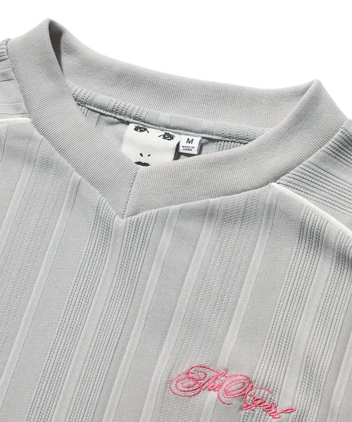 X-girl(エックスガール)の「SCRIPT LOGO BIG TEE(Tシャツ/カットソー・レディース・グレー/ブラック・S/M)」の15枚目の写真