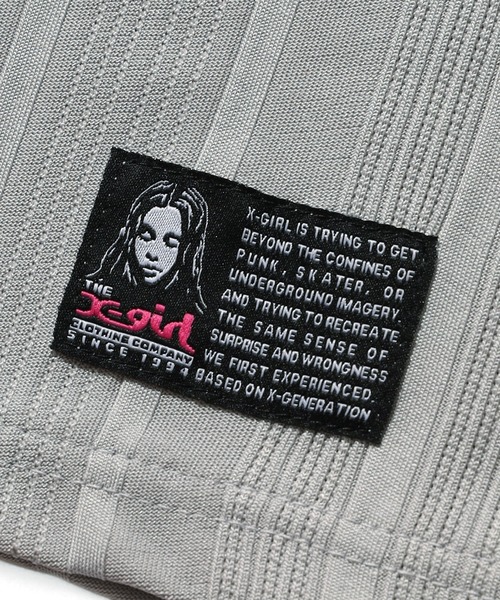 X-girl(エックスガール)の「SCRIPT LOGO BIG TEE(Tシャツ/カットソー・レディース・グレー/ブラック・S/M)」の20枚目の写真