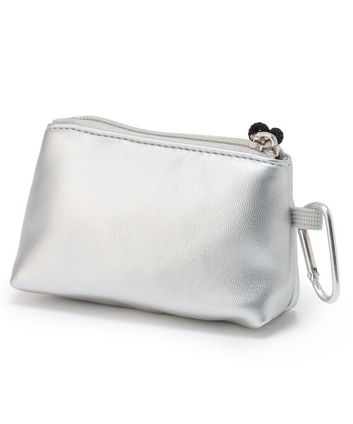 petit main（プティマイン）の「カラビナつきシャカシャカミニポーチ/LG（ポーチ・キッズ・ブルー/シルバー/ピンク・F）」の5枚目の写真