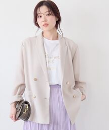 le.coeur blanc | メッシュダブルブレストジャケット(その他アウター)