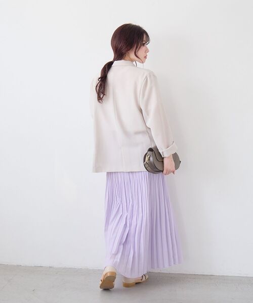 le.coeur blanc(ルクールブラン)の「【手洗い可】メッシュダブルブレストジャケット(その他アウター・レディース・ベージュ/ネイビー/ダークグレー・38)」の15枚目の写真