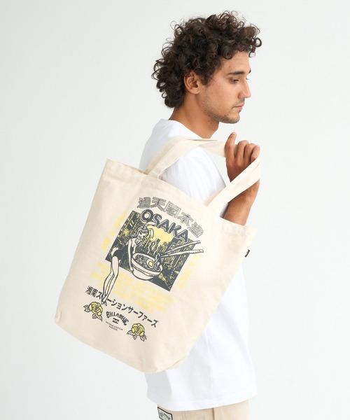 BILLABONG(ビラボン)の「BILLABONG メンズ DESTINATION TOTE トートバッグ 【2026年春夏モデル】(トートバッグ・メンズ・ホワイト/ホワイト系その他/ホワイト系その他3/ホワイト系その他2・FREE)」の2枚目の写真