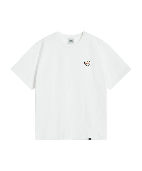 EMIS(イミス)の「HEART RUBBER PATCH T-SHIRT(Tシャツ/カットソー・レディース・グリーン/ホワイト/ブラック・FREE)」の6枚目の写真