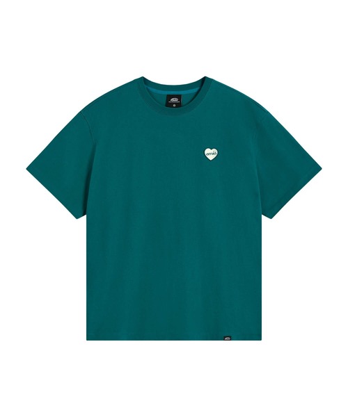 EMIS(イミス)の「HEART RUBBER PATCH T-SHIRT(Tシャツ/カットソー・レディース・グリーン/ホワイト/ブラック・FREE)」の5枚目の写真