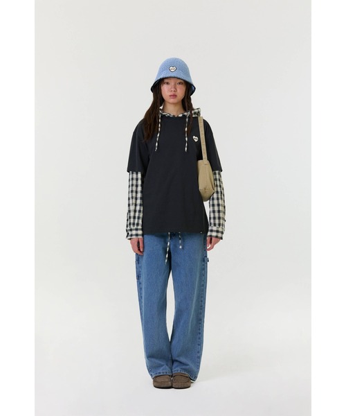 EMIS(イミス)の「HEART RUBBER PATCH T-SHIRT(Tシャツ/カットソー・レディース・グリーン/ホワイト/ブラック・FREE)」の15枚目の写真