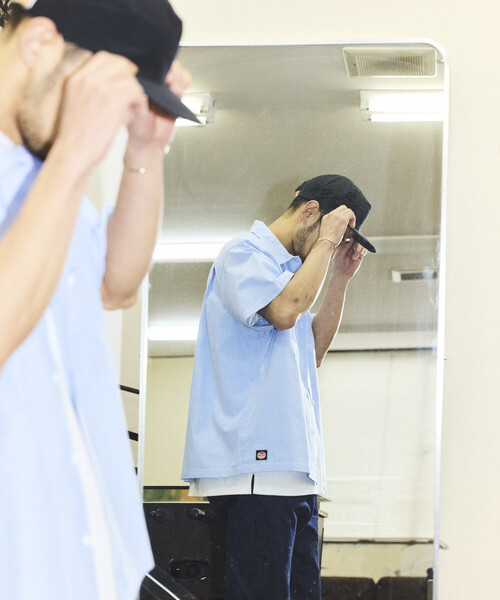 RED KAP（レッドキャップ）の「RED KAP/レッドキャップ 新色追加 別注 オックスフォード クロップド丈 ショートスリーブシャツ/ショート丈（シャツ/ブラウス・メンズ・イエロー/ブルー系その他/グレー/サックスブルー/ストライプ/ブルーグリーン・LARGE/MEDIUM）」の10枚目の写真
