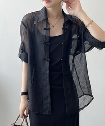 シースルーロングシャツ