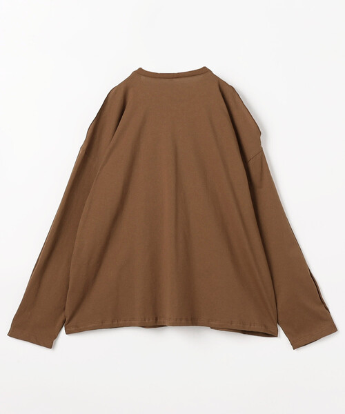 BASERANGE（ベースレンジ）の「Baserange/ベースレンジ PIN LONG SLEEVE TEE / TTPIL-RC-SP26 / ショルダースリット ロングスリーブTシャツ（Tシャツ/カットソー・レディース・ブラウン・SMALL）」の2枚目の写真