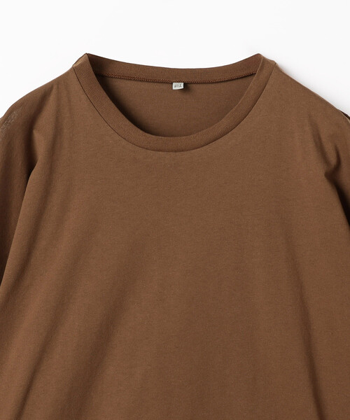 BASERANGE（ベースレンジ）の「Baserange/ベースレンジ PIN LONG SLEEVE TEE / TTPIL-RC-SP26 / ショルダースリット ロングスリーブTシャツ（Tシャツ/カットソー・レディース・ブラウン・SMALL）」の3枚目の写真