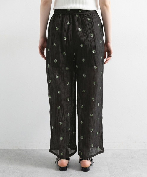 RAGEBLUE（レイジブルー）の「フラワー刺繍/シアーパンツセットアップ対応（スラックス・レディース・ブラック/ホワイト・FREE）」の18枚目の写真