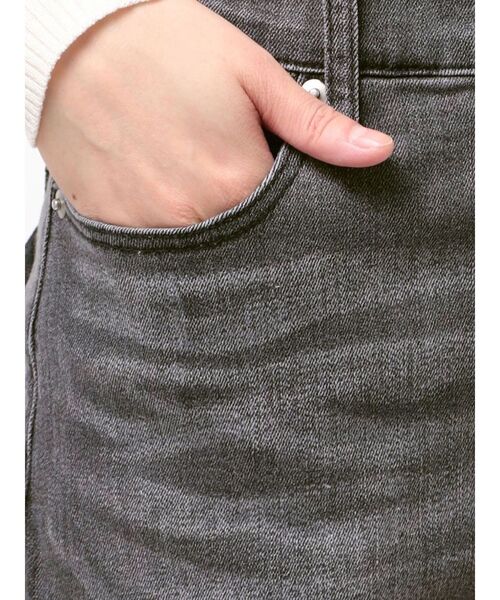 EVRIS（エヴリス）の「【XSサイズあり】バックリボンハイウエストフレアデニムパンツ（デニムパンツ・レディース・ブラック/インディゴブルー・X-SMALL/MEDIUM/SMALL）」の21枚目の写真