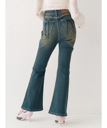 EVRIS | 【XSサイズあり】バックリボンハイウエストフレアデニムパンツ(デニムパンツ)