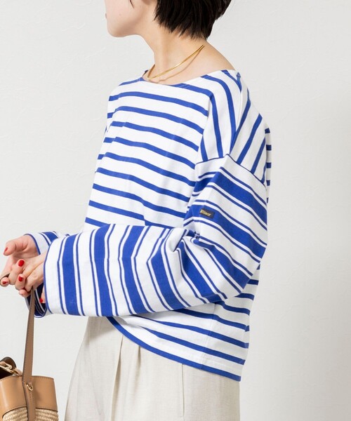 NOLLEY’S Sophi（ノーリーズソフィ）の「【Le minor/ルミノア】ボーダーロンＴ（Tシャツ/カットソー・レディース・ブラック系その他3/ブルー系その他3・38）」の9枚目の写真