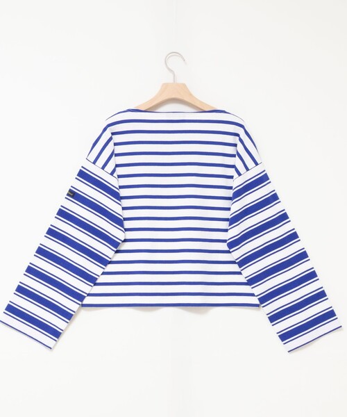 NOLLEY’S Sophi(ノーリーズソフィ)の「【別注カラー】【Le minor/ルミノア】ボーダーロンT(Tシャツ/カットソー・レディース・ブラック系その他3/ブルー系その他3/ベージュ系その他3・38)」の12枚目の写真