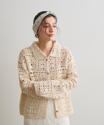 Crisp | クロシェニットシャツカーディガン(カーディガン/ボレロ)