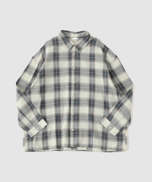 SEEALL(シーオール)の「SEEALL / シーオール REGULAR COLLAR SHIRTS CHECK(シャツ/ブラウス・メンズ・アイボリー・48/46)」の1枚目の写真
