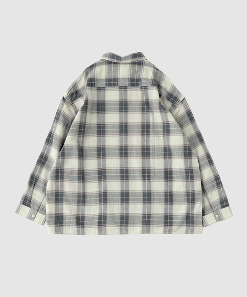 SEEALL(シーオール)の「SEEALL / シーオール REGULAR COLLAR SHIRTS CHECK(シャツ/ブラウス・メンズ・アイボリー・48/46)」の2枚目の写真