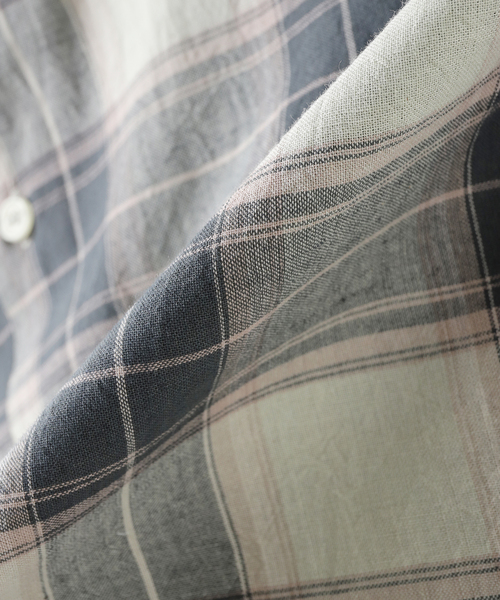 SEEALL(シーオール)の「SEEALL / シーオール REGULAR COLLAR SHIRTS CHECK(シャツ/ブラウス・メンズ・アイボリー・48/46)」の3枚目の写真