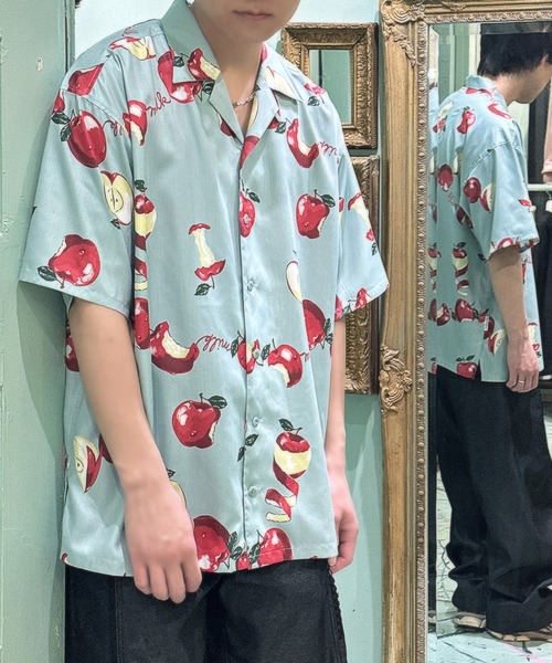 MILKBOY(ミルクボーイ)の「APPLE シャツ(シャツ/ブラウス・メンズ・B/A/C・FREE)」の3枚目の写真