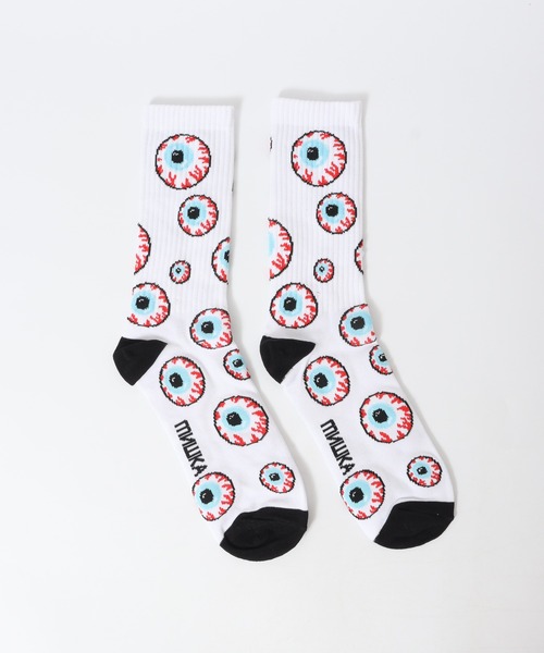 MISHKA(ミシカ)の「MISHKA SOCKS キープウォッチソックス(ソックス/靴下・メンズ・ブラック系2/ホワイト/ブラック系1/ブラック系3/ブラック系/ネイビー/ブラック/ホワイト系1・FREE)」の9枚目の写真