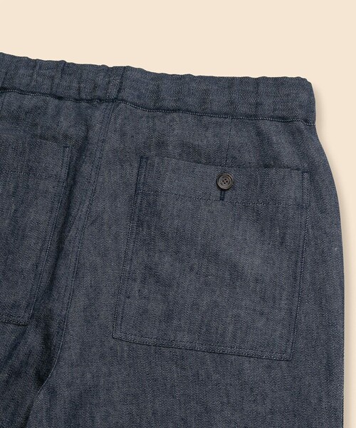 BROOKS BROTHERS（ブルックスブラザーズ）の「リネン／ウール　ペインターパンツ（その他パンツ・メンズ・ネイビー・LARGE/SMALL）」の4枚目の写真