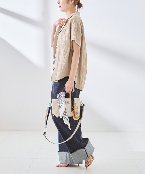 journal standard L'essage(ジャーナルスタンダードレサージュ)の「別注【THE NEWHOUSE】BABY LEON TOTE:トートバッグ(ショルダーバッグ・レディース・ブラック・FREE)」の20枚目の写真